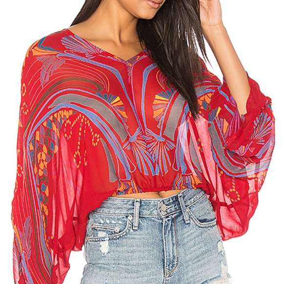 Free People Tops - Free People Patterned Blouse